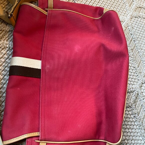 Coach Signature Canvas Leather Trim Voyager Messenger Crossbody Bag VTG - Picture 6 of 13